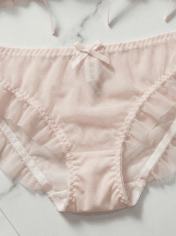 Ensemble soutien-gorge et culotte en dentelle rose - Image 2